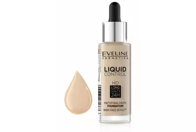 EVELINE PODKŁAD LIQUID HD DROPS Podkład 15 Vanilla 30ml