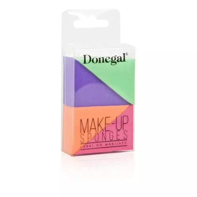 DONEGAL Gąbka do makijażu Kolor trojkat 4szt(4305)
