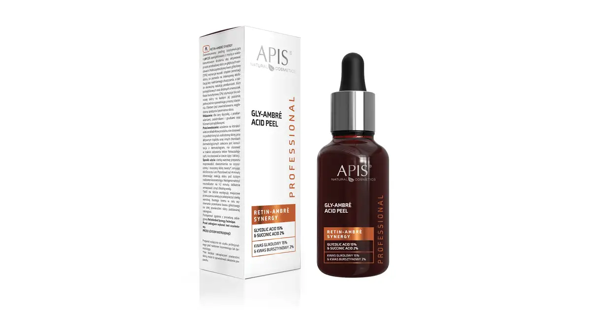Apis Retin-Ambre Synergy Kwas glikolowy 15%, Kwas bursztynowy 2% 30ml ...