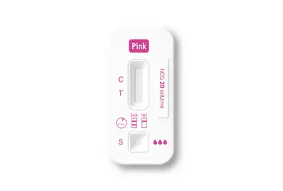Domowe Laboratorium Pink Super Czuły Test ciążowy - Płytkowy