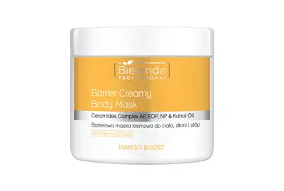 Bielenda Professional Mango Boost Barrier Creamy Body Mask Barierowa maska kremowa do ciała, dłoni i stóp - Mango, olej Kahai, kompleks ceramidów 600g
