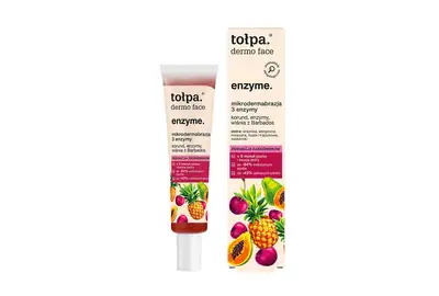Tołpa Dermo Face Enzyme Mikrodermabrazja 3 enzymy - Korund, enzymy, wiśnia z Barbados 40ml