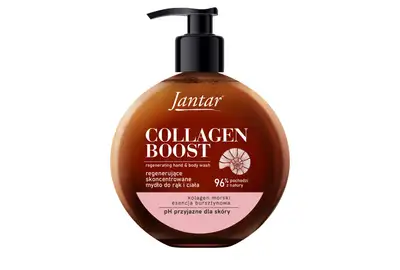 Farmona Jantar Collagen Boost Regenerujące i skoncentrowane mydło do rąk i ciała - Kolagen morski i esencja bursztynowa 400ml 