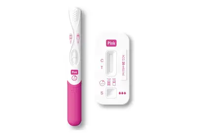 Domowe Laboratorium Pink Duo Test ciążowy płytkowy+strumieniowy - 2 sztuki