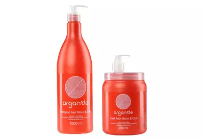 STAPIZ ARGANDE Zestaw MASKA Z OLEJKIEM ARGANOWYM 1000ML + SZAMPON 1000ML