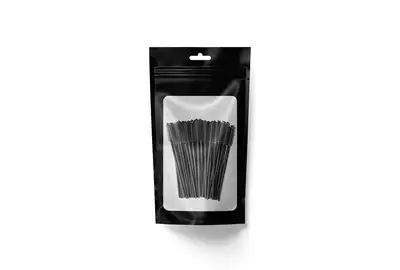 Sleek Shine Szczoteczka spiralka do rzęs i brwi, czarne - 50 sztuk