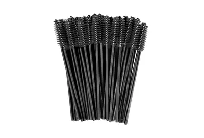 Sleek Shine Szczoteczka spiralka do rzęs i brwi, czarne - 50 sztuk