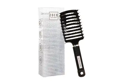 Sister Young Mila Pocket Hair Brush Mini szczotka do rozczesywania włosów z włosiem z dzika PNK1101 - Różowa