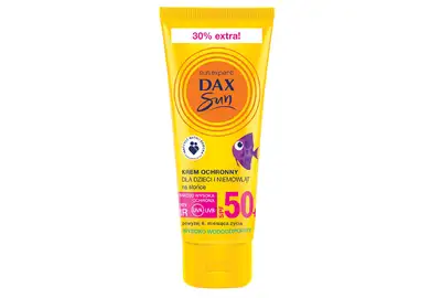 Dax Sun Ochronny krem dla dzieci i niemowląt powyżej 6 r.ż. na słońce SPF50+ 50ml