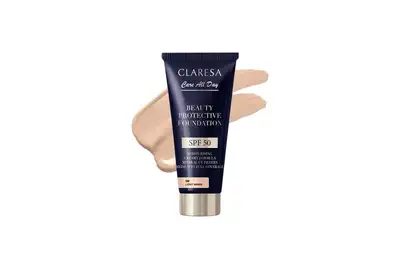 Claresa Care All Day Nawilżający podkład z filtrem SPF50 - 1W Light Warm 30ml