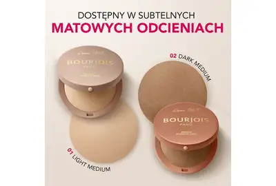 Bourjois Maxi Round Bronzer w pudrze do konturowania do twarzy - 001 Light Medium 7g