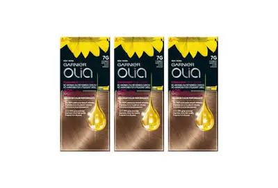 GARNIER OLIA Farba do włosów - 7G CIEMNY GREIGE (2x50g, 12ml) - 3 sztuki