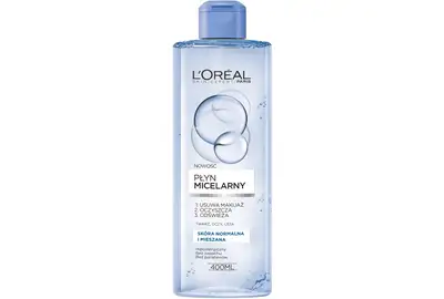 LOREAL Płyn micelarny - skóra normalna i mieszana 400ml - 3 sztuki