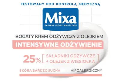 Mixa Bogaty krem odżywczy intensywne odżywienie - skóra wrażliwa, sucha i bardzo sucha 50ml