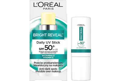 Loreal Bright Reveal Daily UV Stick SPF50+ Sztyft przeciwsłoneczny przeciw przebarwieniom 9ml