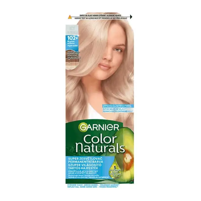 Garnier Color Naturals Creme Farba do włosów 102+ Mroźny Srebrny