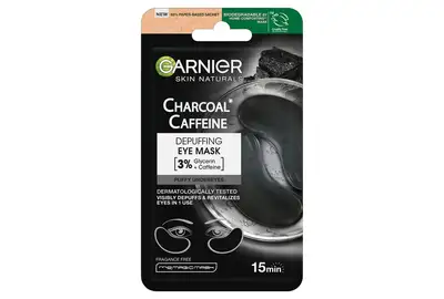 LOR. GARNIER CHARCOAL CAFFEINE PŁATKI POD OCZY
