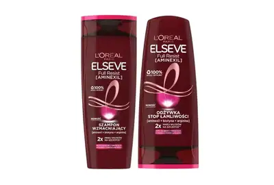 Loreal Elseve Full Resist Szampon wzmacniający do włosów osłabionych z tendencją do wypadania 500ml + Odżywka stop łamliwości - włosy osłabione, wypadające 200ml