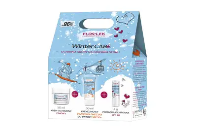 Floslek Winter Care Zestaw pielęgnacyjny do twarzy - Krem ochronny 50ml+Krem przeciwsłoneczny SPF50+ 30ml