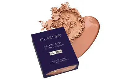 Claresa Duo Palette Creamy&amp;Pressed Paleta do konturowania kremowo-pudrowa - 02 Sun Tropez 8,5g