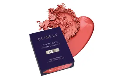 Claresa Duo Palette Creamy&amp;Pressed Blush Paleta do konturowania kremowo-pudrowa - 02 Candy Crush 8,5g