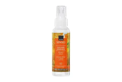 Avon Senses Mgiełka zapachowa Golden Embrance - Złota przyprawa i mech 100ml