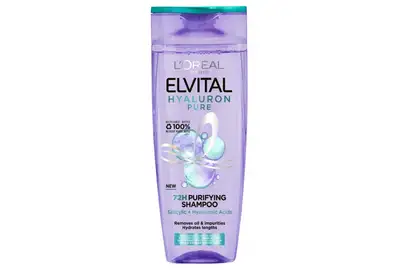 L'oreal Elvital Hyaluron Pure Szampon oczyszczający przez 72H - Włosy przetłuszczające się z suchymi końcówkami 250ml