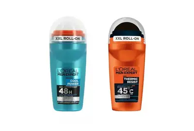[Zestaw] Loreal Men Expert XXL Cool Power Antyperspirant w kulce roll-on 50ml + Loreal Men Expert XXL Thermic Resist 45°C Antyperspirant w kulce roll-on 50ml