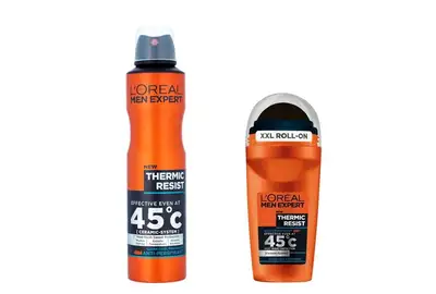 [Zestaw] Loreal Men Expert Anti-Perspirant Thermic Resist45°C Antyperspirant w sprayu dla mężczyzn 150ml + Loreal Men Expert XXL Thermic Resist 45°C Antyperspirant w kulce roll-on 50ml