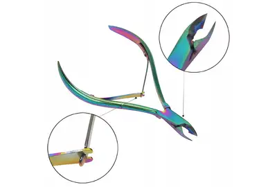 Cążki do skórek - Rainbow 4mm