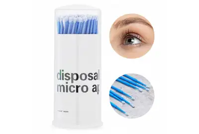 Aplikatory bezwłókienkowe do rzęs 2,5mm - 100sztuk