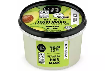 Organic Shop Maska regenerująca do włosów awokado i oliwki 250ml