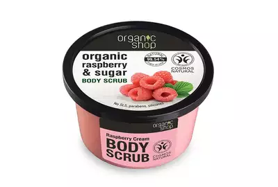 ORGANIC SHOP Peeling do ciała malinowy krem 250ml