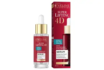 Eveline Duper Lifting 4D Serum-koncentrat intensywnie wygładzający do twarzy 30ml