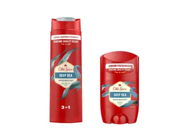 [Zestaw] Old Spice Deep Sea 3w1 Żel pod prysznic dla mężczyzn 400ml + Old Spice Deep Sea Dezodorant w sztyfcie 50ml