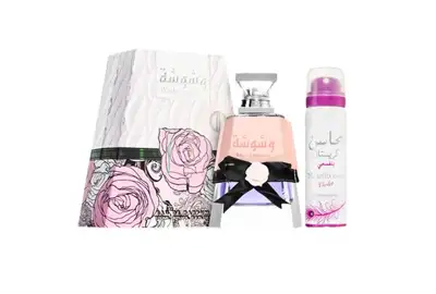 Lattafa Washwashah Zestaw prezentowy - Woda perfumowana damska EDP 100ml + Dezodorant damski 50ml