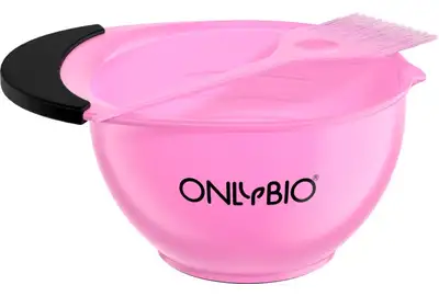 OnlyBio Set Zestaw do tonowania włosów - Miseczka+pędzelek