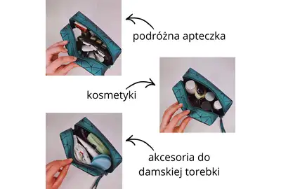 Deni Carte Kosmetyczka duża - Turkusowa