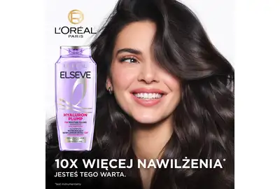 Loreal Elseve Hyaluron Plump Szampon wypełniający nawilżeniem przez 72h 1000ml