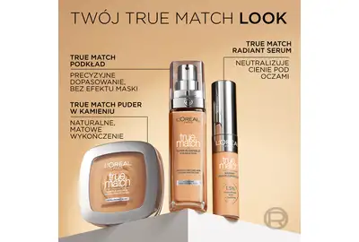Loreal True Match Podkład do twarzy - 1.5.D/1.5.W Warm 30ml