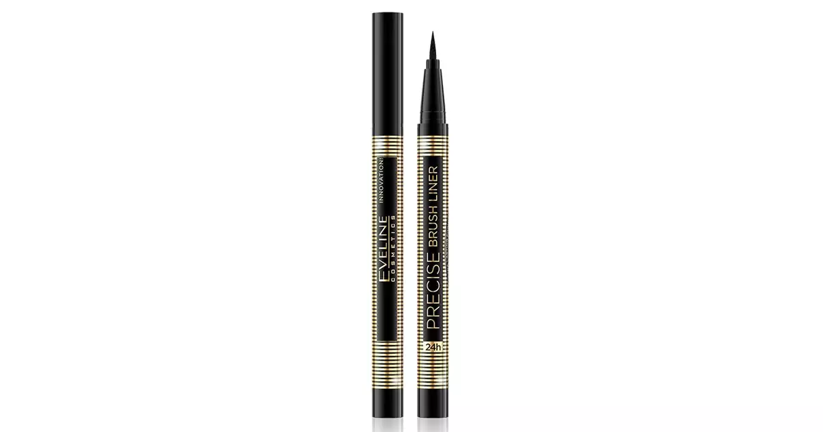 EVELINE Eyeliner Precise Brush Liner 24h Czarny DARMARSKLEP.pl