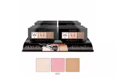 REVERS HDBEAUTY PRO CONTOUR PALETTE Paleta do konturowania twarzy nr 01 12g