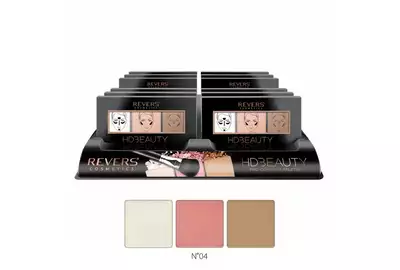 REVERS HDBEAUTY PRO CONTOUR PALETTE Paleta do konturowania twarzy nr 04 12g