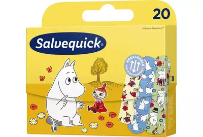 SALVEQUICK KIDS Plastry dla dzieci z Muminkami - 20 sztuk