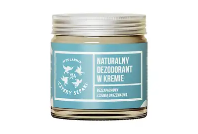 Cztery Szpaki Mydlarnia Naturalny dezodorant w kremie bezzapachowy z ziemią okrzemkową 60ml