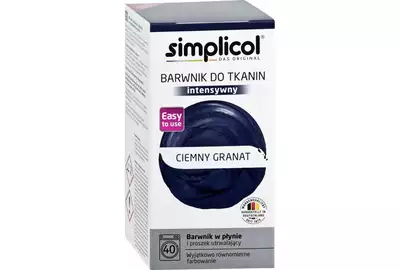 SIMPLICOL Barwnik do tkanin - CIEMNY GRANAT (400g+150ml)