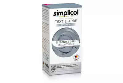 SIMPLICOL Barwnik do tkanin - ELEGANCKI SZARY (400g+150ml)