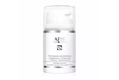 APIS EKSFOLIACJA Mix kwasów do eksfoliacji Laktobionowy + Pirogronowy + Mlekowy + Azelainowy 40% 50ml