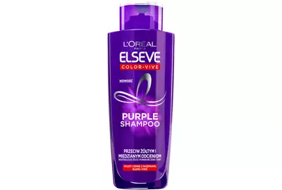 LOREAL ELSEVE COLOR VIVE PURPLE SHAMPOO Szampon do włosów przeciw żółtym i miedzianym odcieniom 200ml
