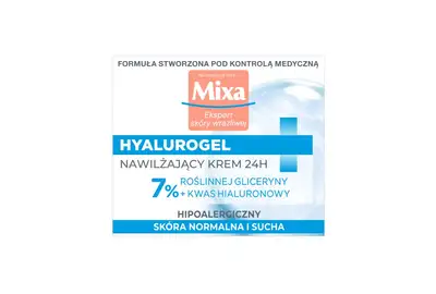 Mixa Hyalurogel Nawilżajacy żel-krem 24h - skóra normalna i sucha 50ml